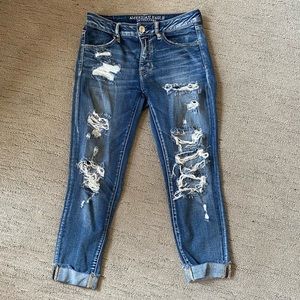 Ae cropped jeans size 6
